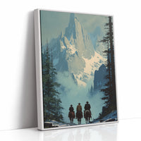 Wanderers Beneath Granite Sentinels