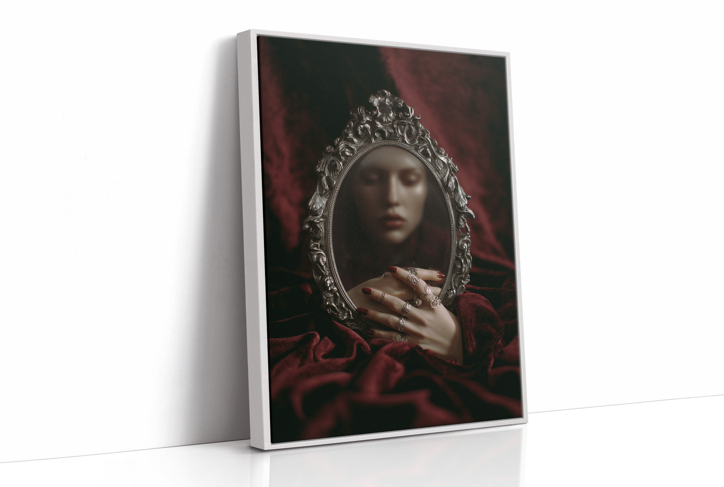 Velvet Secrets Behind Silver Frame