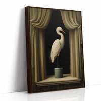 Gilded Stillness Behind The Curtain