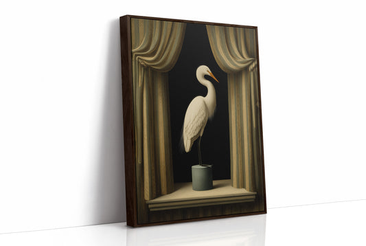 Gilded Stillness Behind The Curtain