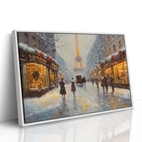 Winter Lights Glow On Paris Streets