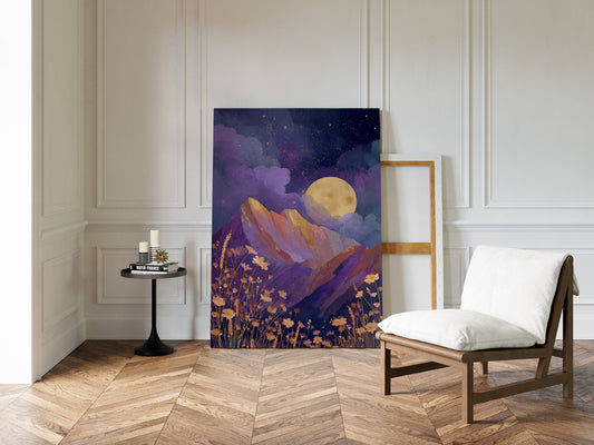 Moonlit Serenade of Wildflowers