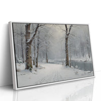 Silent Snow Traces River's Path