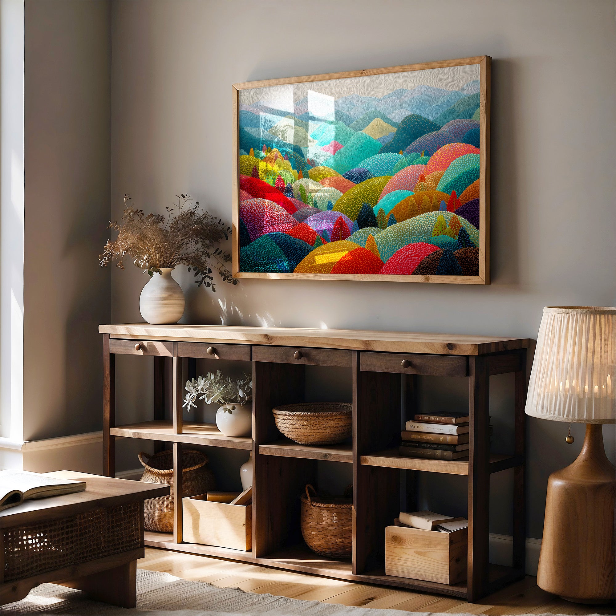 Rolling Hills Paint Summer's Rainbow Song