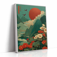 Poppies Dance Under Crimson Moon