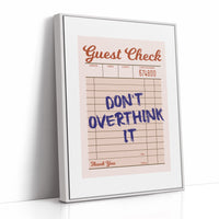 Order Up: Stop Overthinking