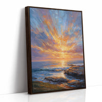 Coastal Symphony in Amber Light