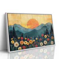 Mountain Daisies Dance At Dawn