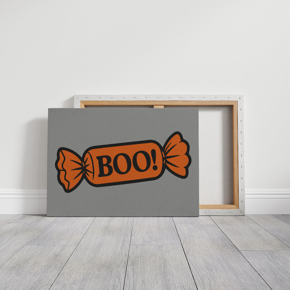Boo Wrapped Candy Illustration