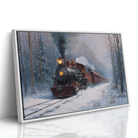 Steam Rises Through Winter's Quiet Forest