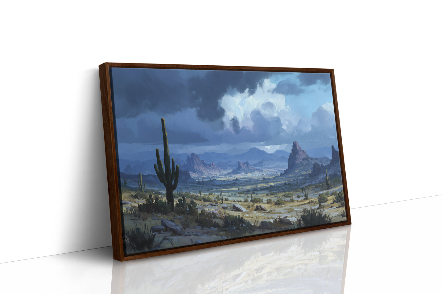 Desert Symphony Under Thunderous Skies
