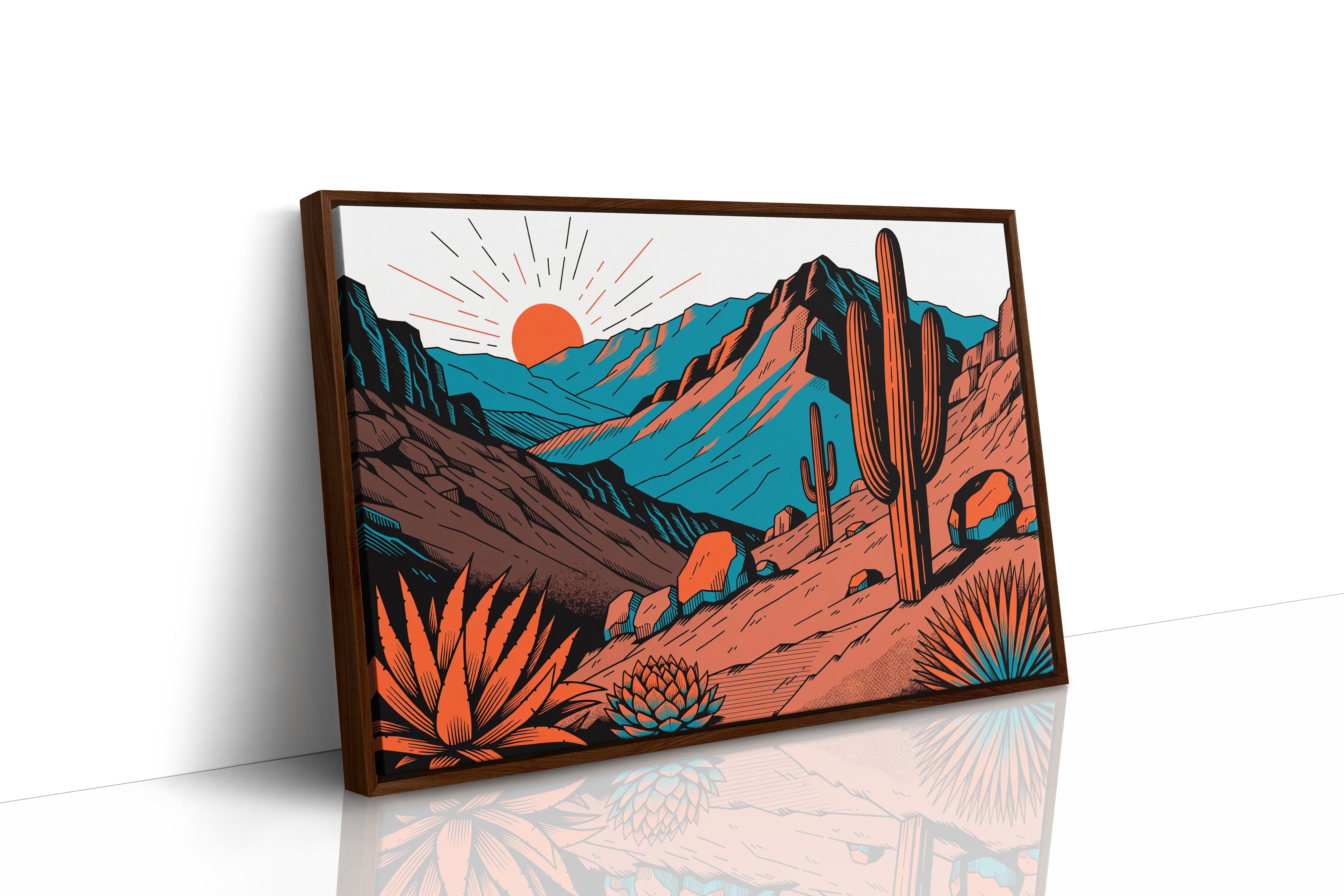 Sunrise Over Saguaro Ridge