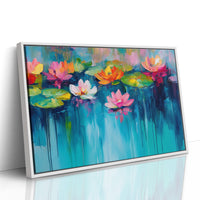 Lotus Flowers Paint Summer's Symphony