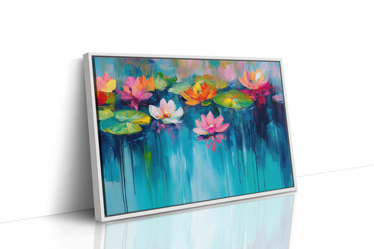 Lotus Flowers Paint Summer's Symphony
