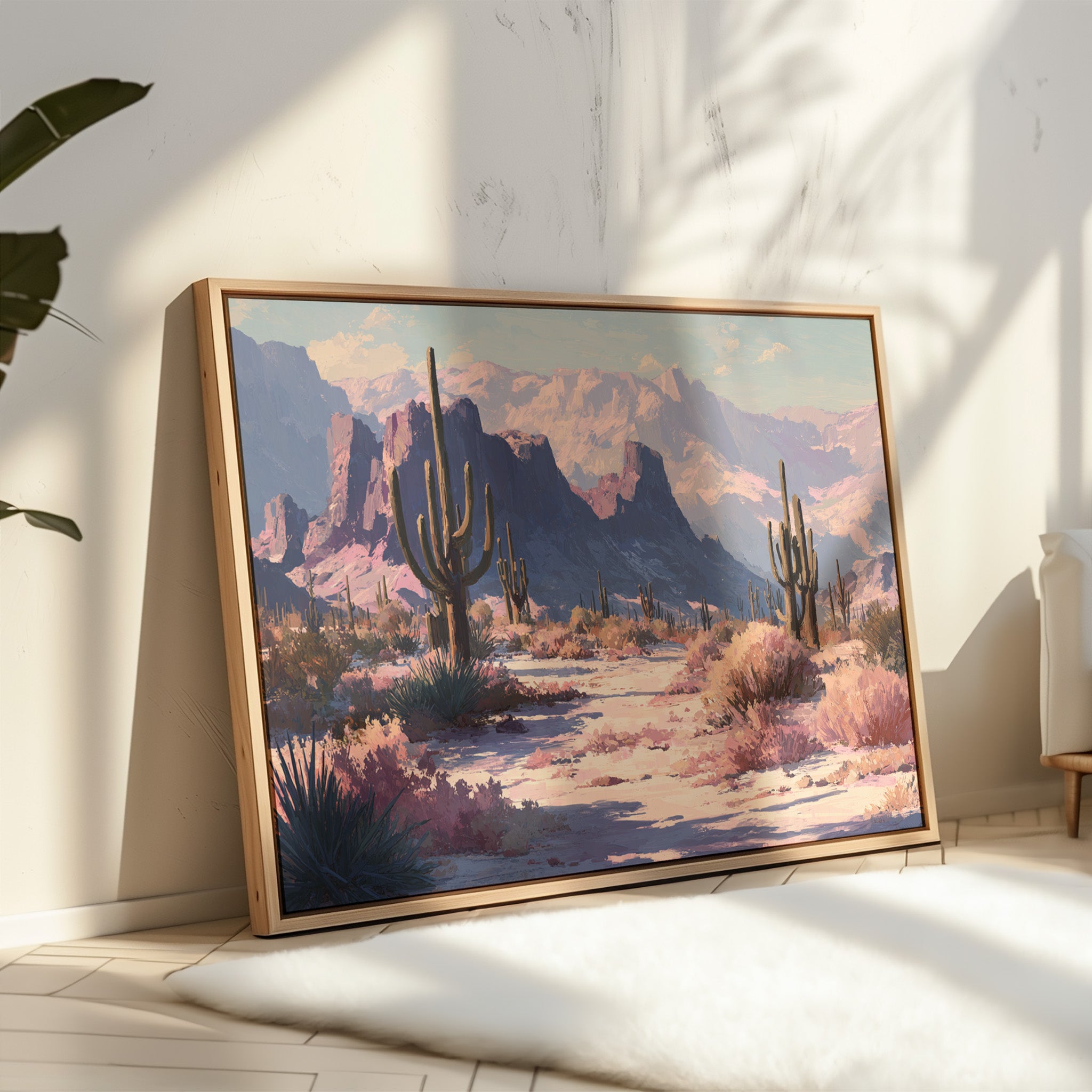 Pink Dawn Greets Saguaro Sentinels