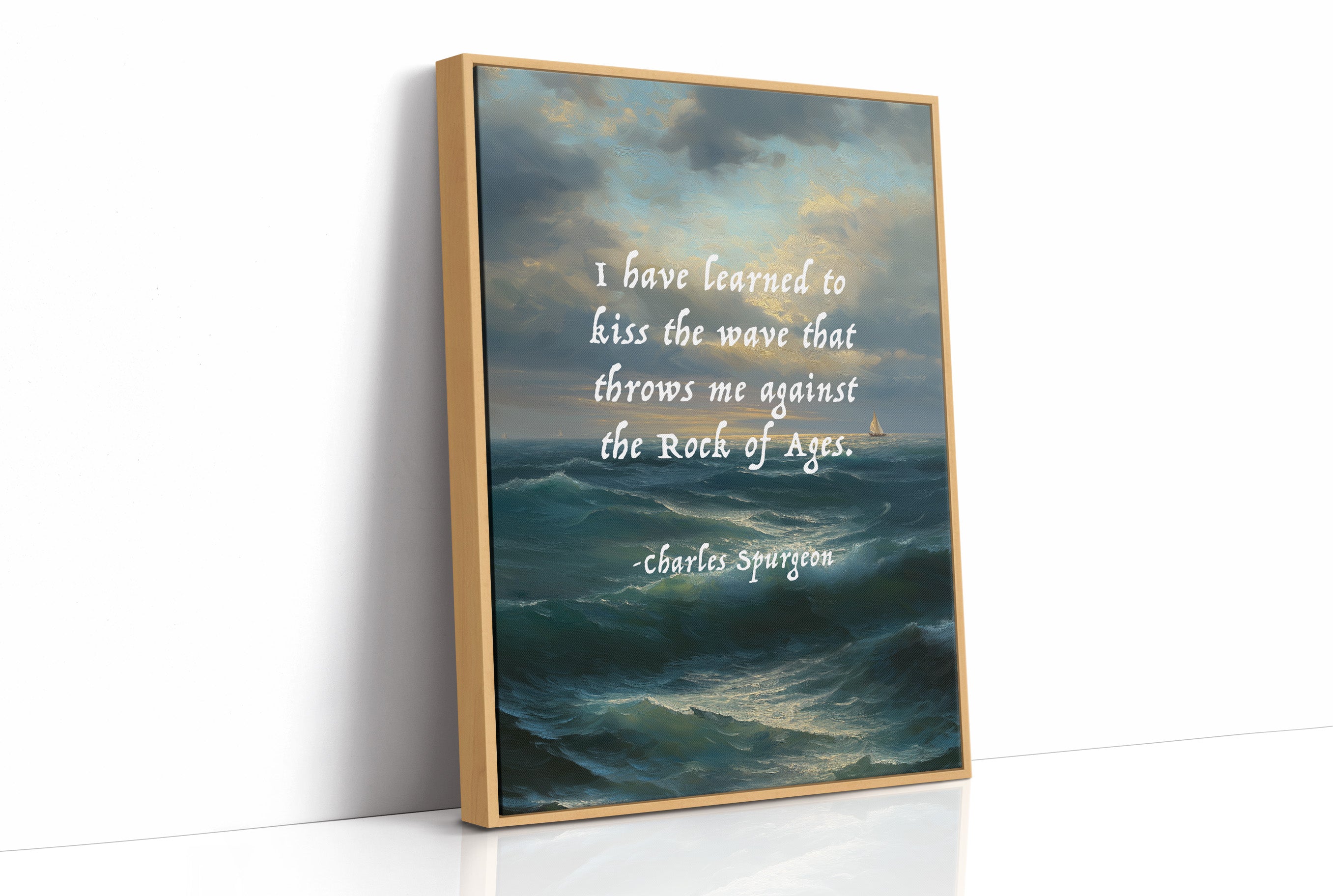 Kiss the Wave Rock of Ages Quote Art