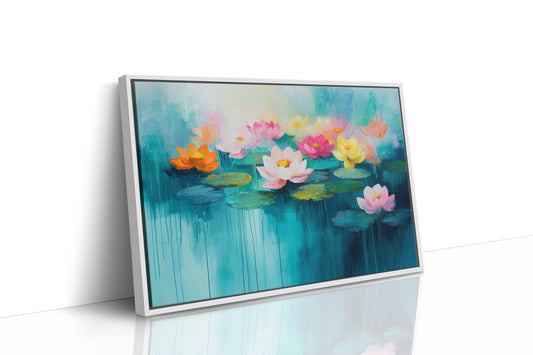 Lotus Dreams Float On Turquoise Waters