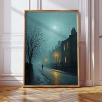A Lantern's Glow in Fog
