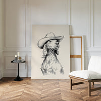 The Canine Cowboy Stands Tall