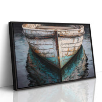 Weathered Hull Rests In Stillness