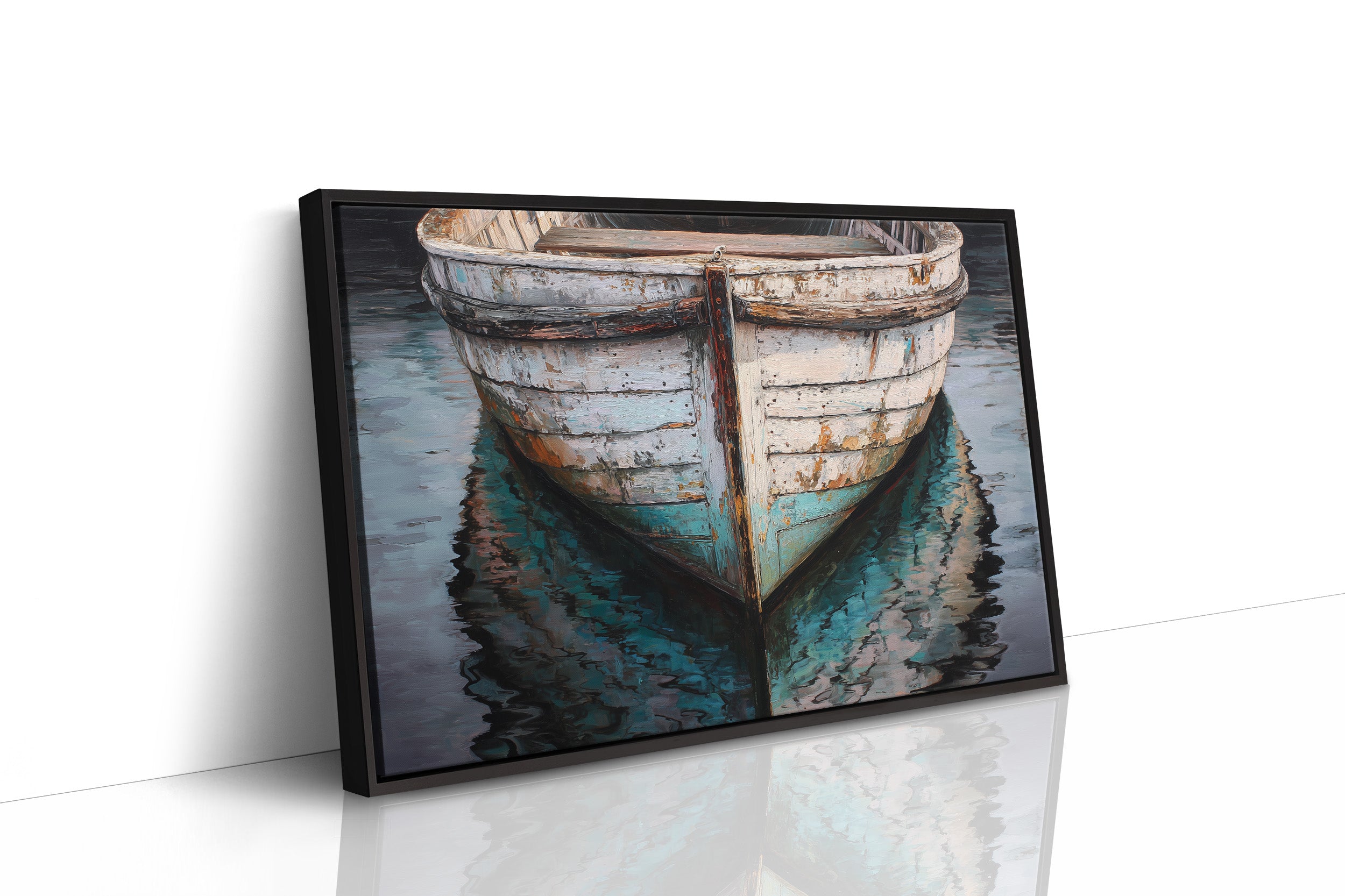 Weathered Hull Rests In Stillness