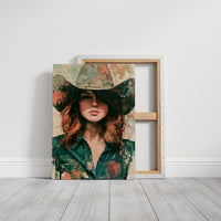 Sage Hat, Coral Light, Steady Gaze