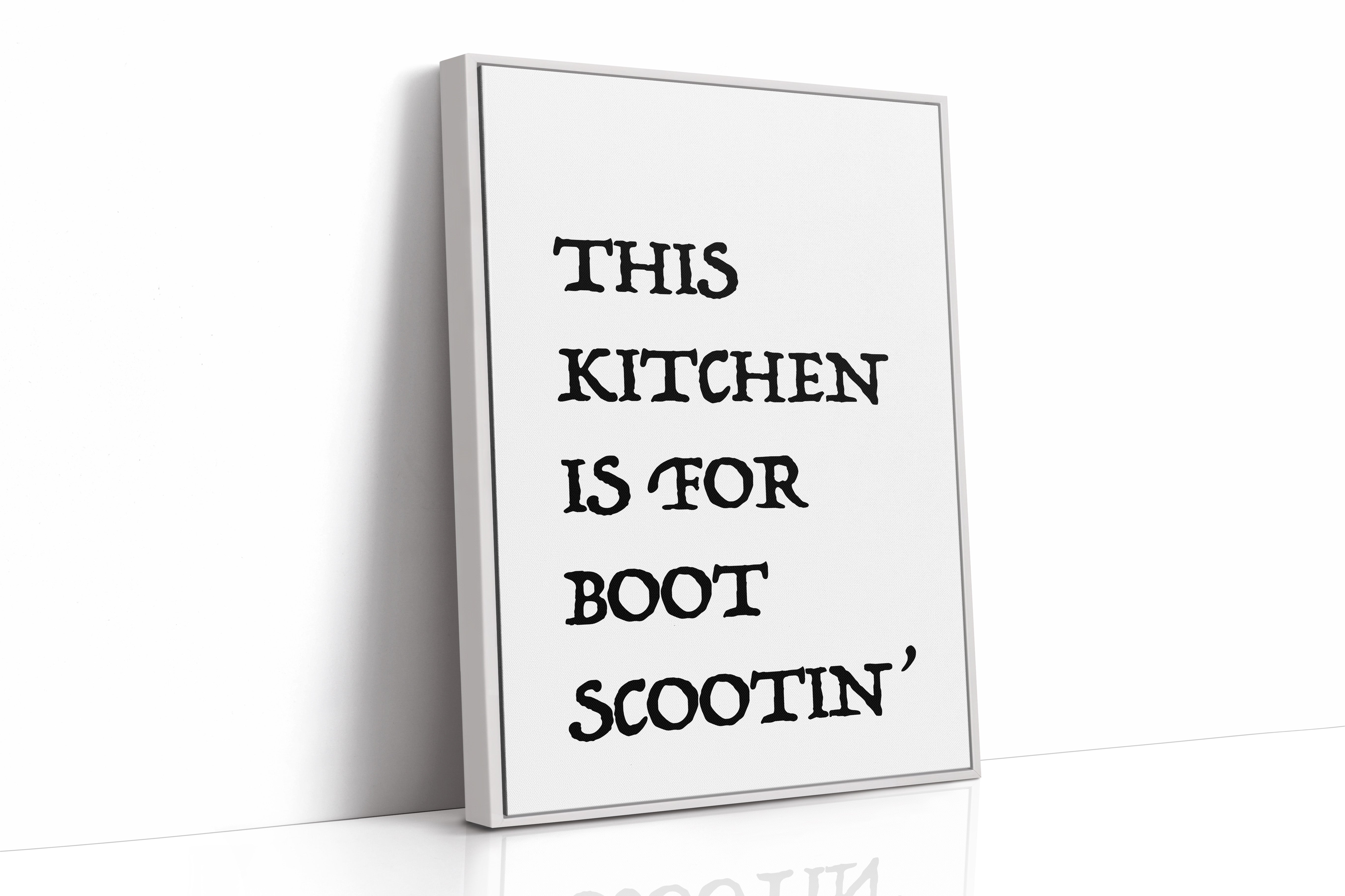 This Kitchen Is for Boot Scootin