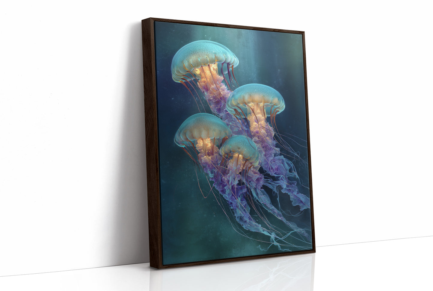 Ocean Ballet In Teal Depths