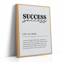 Success Definition Minimalist Typography Print