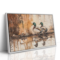 Autumn Pond Companions Stand Watch