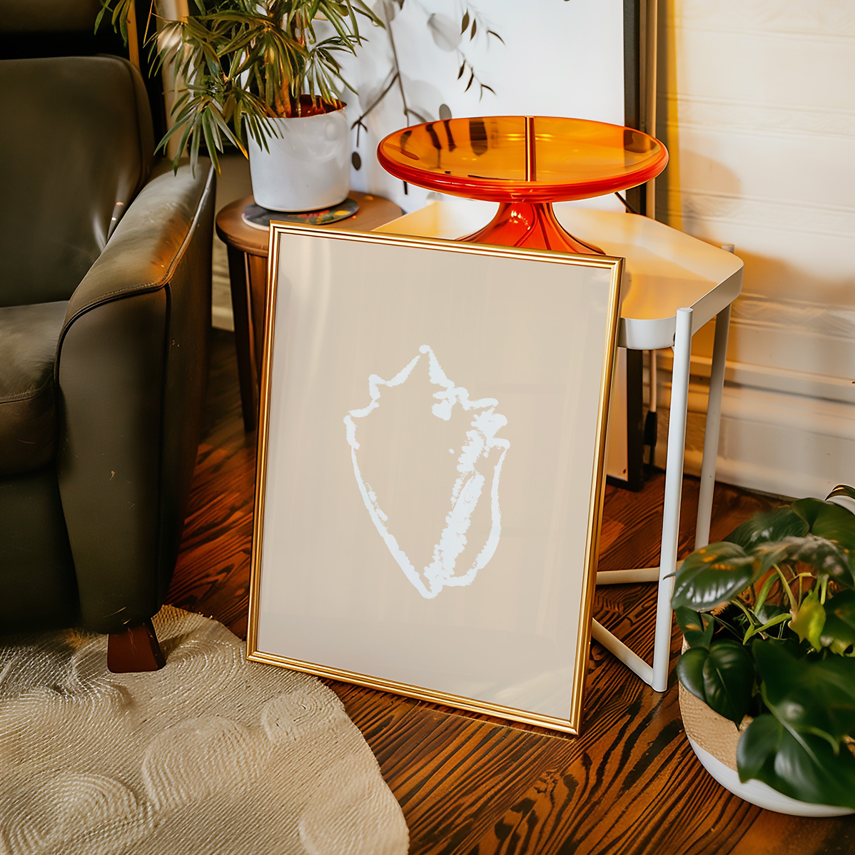 Seashell Sketches In Blush Light
