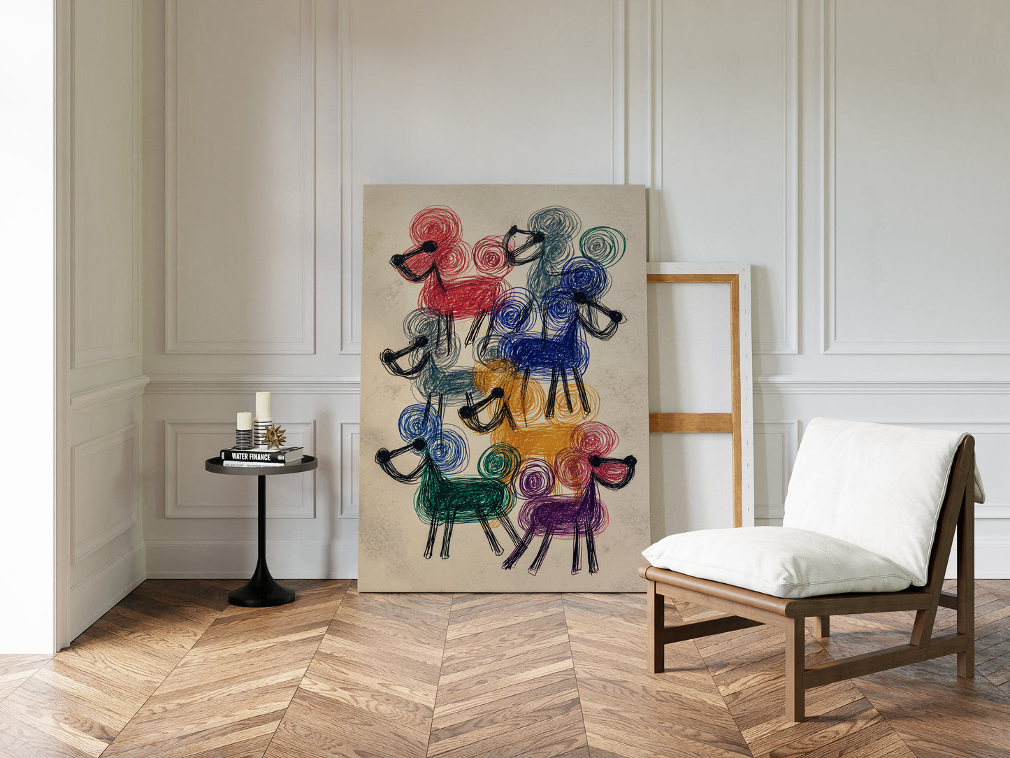 A Parade of Playful Poodles