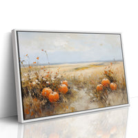 Pumpkins Rest In Golden Fields