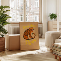 Easy There Tiger Retro Jungle Print