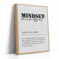 Mindset Definition Minimalist Typography Print