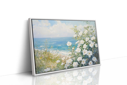 Coastal Roses Dance With Waves