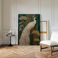 Regal Elegance Amongst Golden Blooms