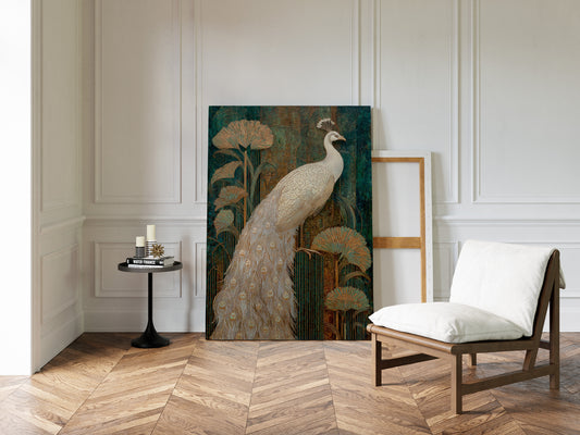 Regal Elegance Amongst Golden Blooms