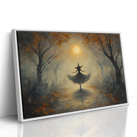Moonlit Dance Through Autumn's Path