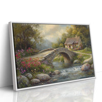 Summer Blooms By Stone Bridge Path