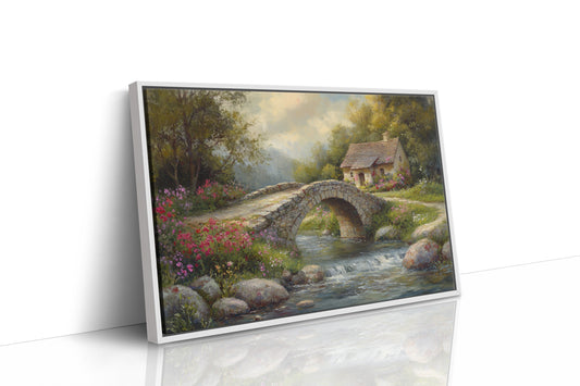 Summer Blooms By Stone Bridge Path