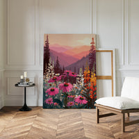 Sunset Serenade Over Wild Blooms