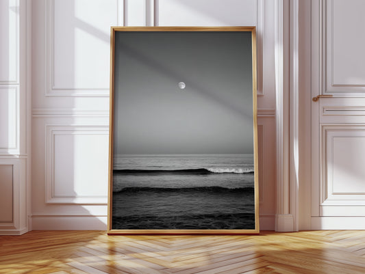 Moonlit Tide and Quiet Reflections