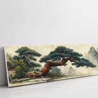 Ancient Pine Over Misty Peaks