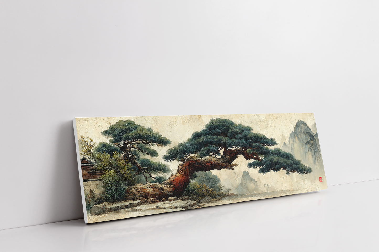 Ancient Pine Over Misty Peaks