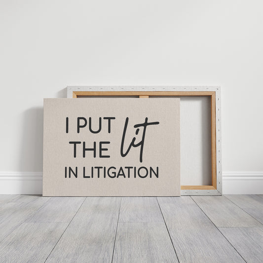 I Put The Lit In Litigation