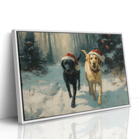 Winter Companions Share Forest Adventures