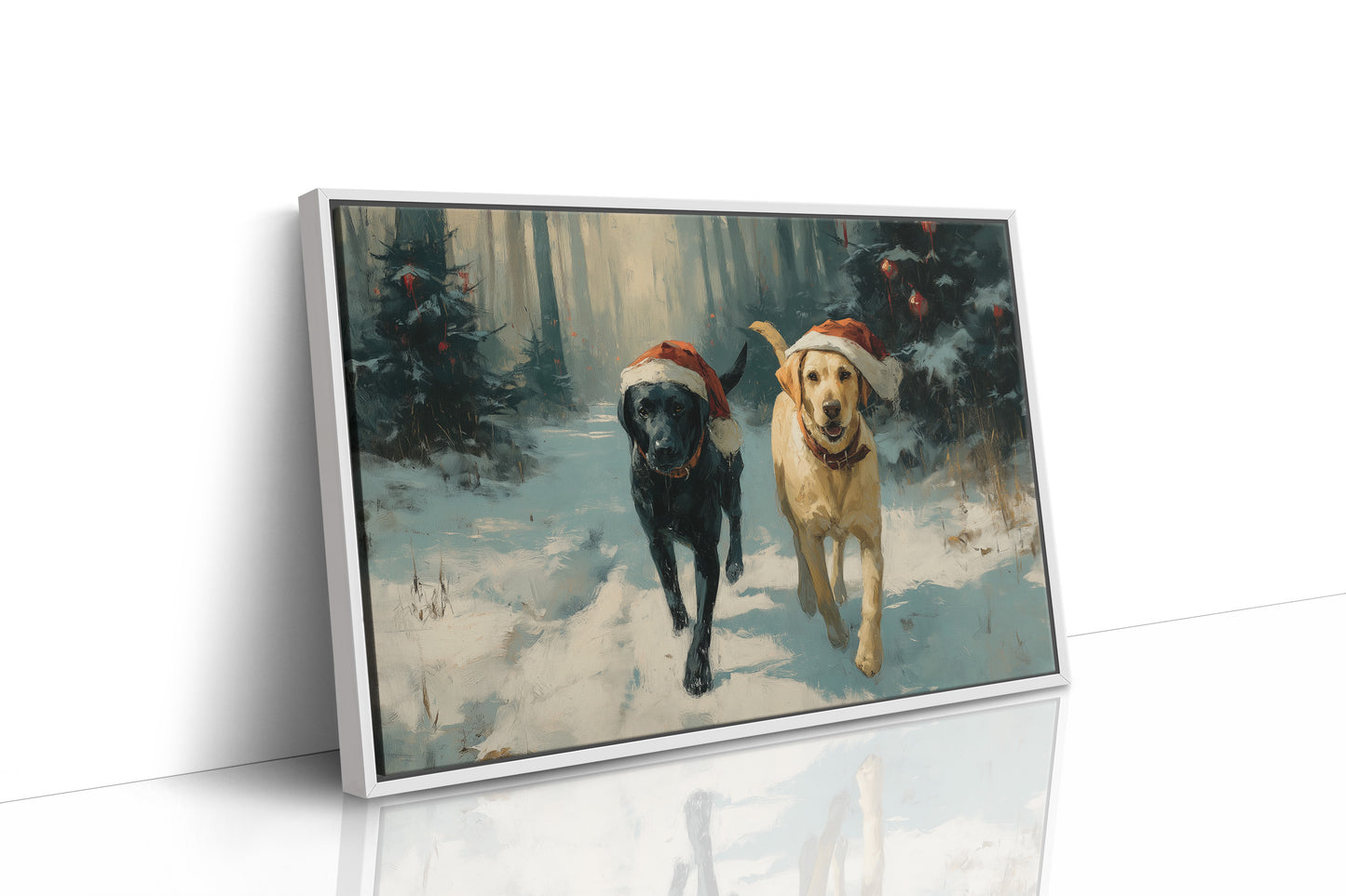 Winter Companions Share Forest Adventures