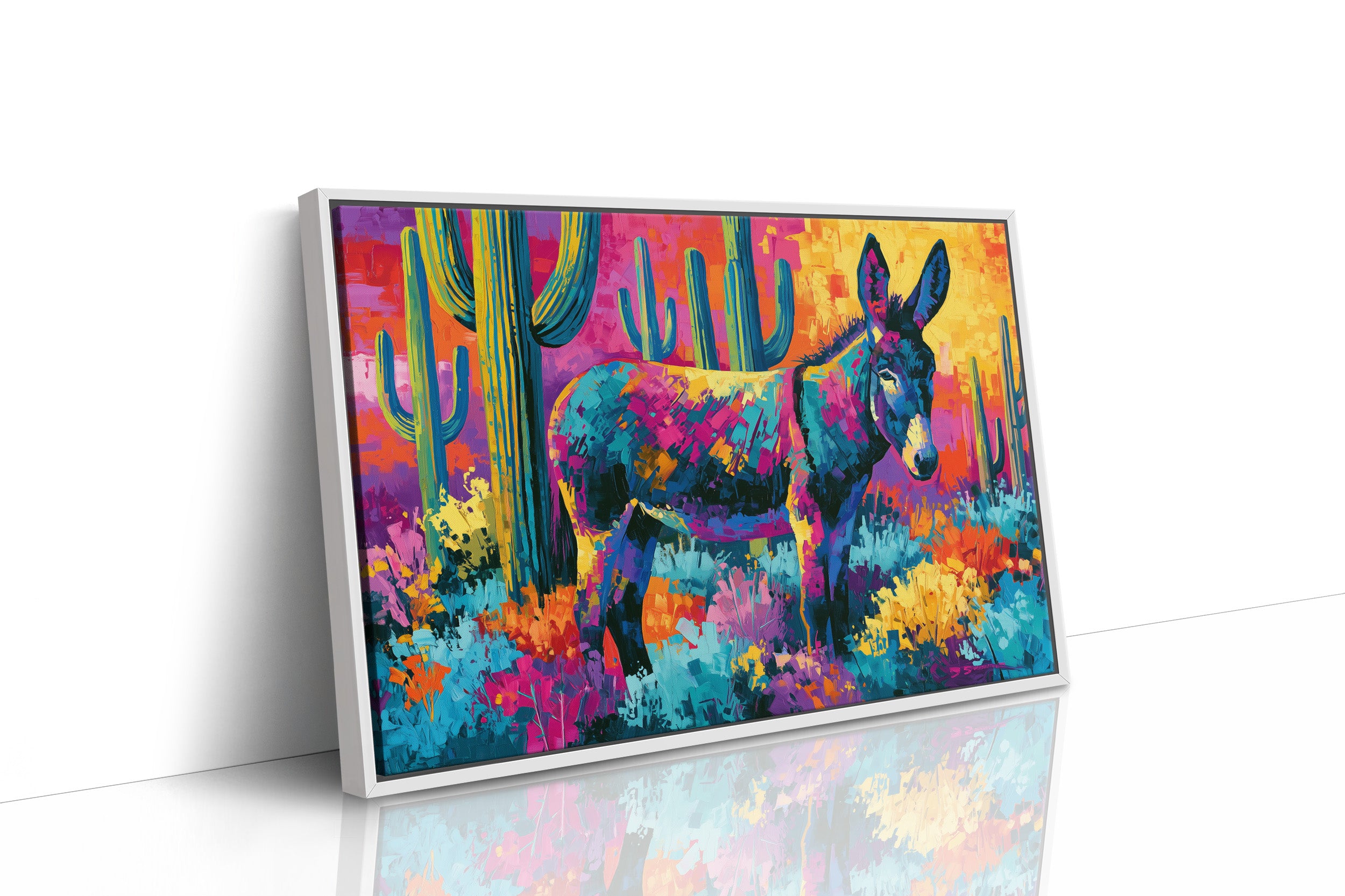 Desert Burro, Neon Sunset