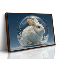 Rabbit Inside a Snow Globe